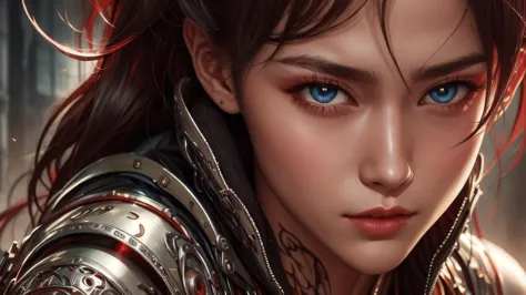 prepare to be amazed by this 8k portrait of a 20-year-old girl, featuring a close-up of her stunningly detailed eyes and large b...