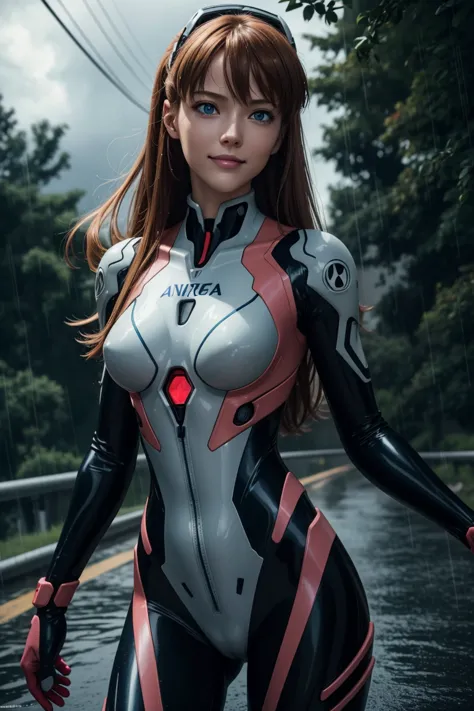 Evangelion,Asuka Langley,blue eyes,Plug Suit,Bodysuits,Interface Headset,赤いBodysuits,Ultra HD,super high quality,masterpiece,Dig...