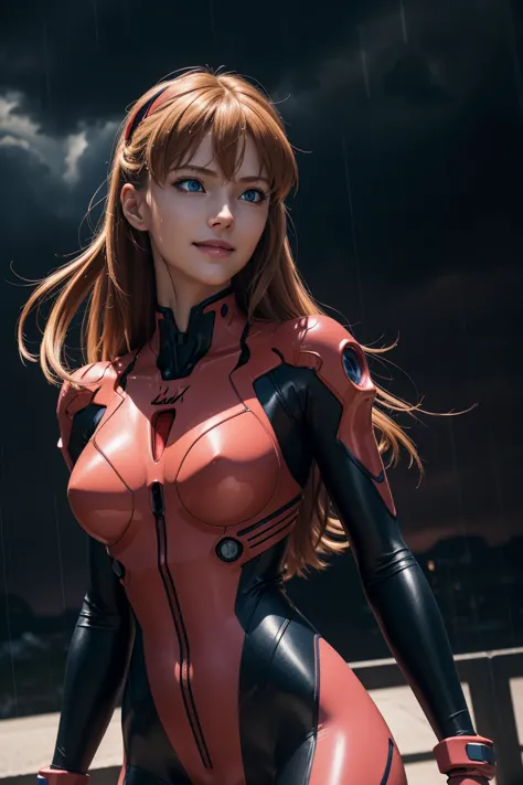 Evangelion,Asuka Langley,blue eyes,Plug Suit,Bodysuits,Interface Headset,赤いBodysuits,Ultra HD,super high quality,masterpiece,Dig...