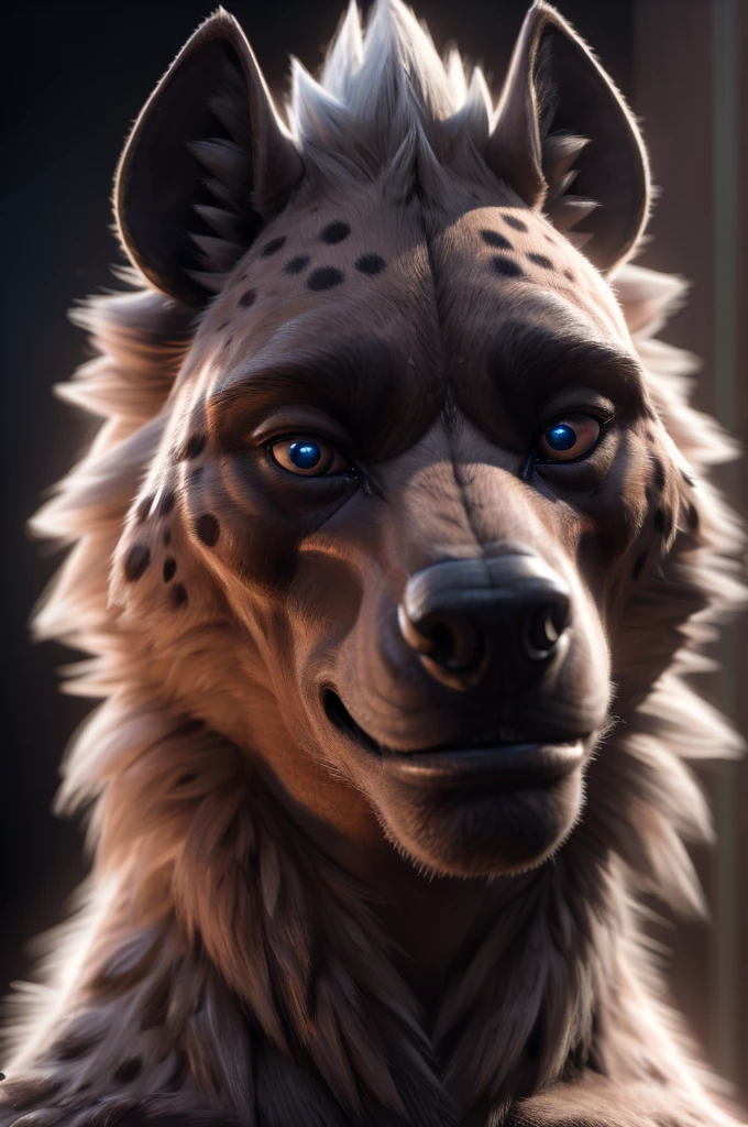 hyena man, bust shot, extremely detailed face, beautiful detailed eyes, beautiful detailed lips, extremely detailed eyes and face, shy blush, massive hyper cock coming in from off screen close to his face, erupting cum all over face, photorealistic, 8k, highly detailed, intricate details, cinematic lighting, dramatic lighting, dramatic shadows, hyper realistic, masterpiece, (best quality,4k,8k,highres,masterpiece:1.2),ultra-detailed,(realistic,photorealistic,photo-realistic:1.37)