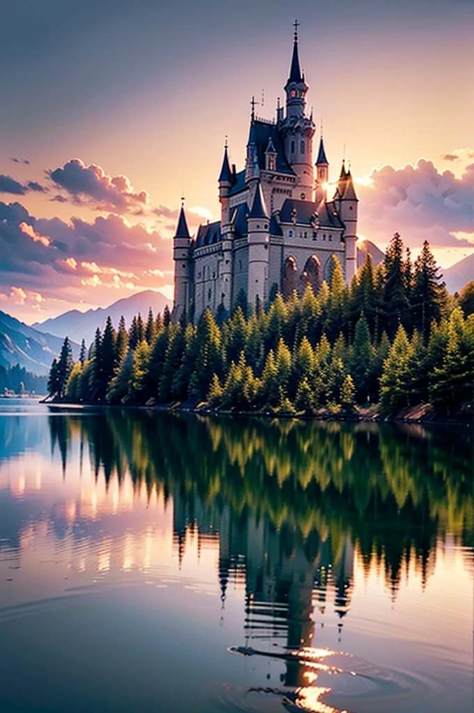 masterpiece, best quality, high quality, Extremely detailed CG Unity 8K wallpaper, landscapes, perfect reflection, stunning water surfaces. outdoor, Sky, cloud, dusk, no humans, castle, Gothic, Mountain, landscape, water, trees, blood moon, waterfall, cliff, nature, lake, river, cloudy Sky, Detail enhancement, Detail enhancement, no defects. Award-winning photography, Bokeh, depth of field, high dynamic range, bloom, Color difference, photorealism, Very detailed, complex, high detail, dramatic, Castlevania,
