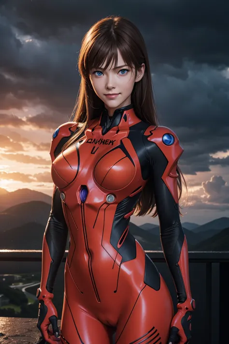 Evangelion,Asuka Langley,blue eyes,Plug Suit,Bodysuits,Interface Headset,赤いBodysuits,Ultra HD,super high quality,masterpiece,Dig...