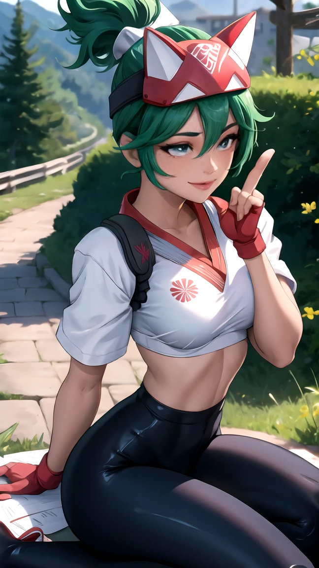 masterpiece:1.4, Best Quality
Kirkiko, Side angle, life, croptop, yoga pants, Correct anatomy 1.1., 1 girl,20 years, Portrait of a girl, emphasis on the face, One,happy face, nature, POV above her, looks at her, night, kneeling, sticks out tongue, eyes look at nose, the forest, 
 