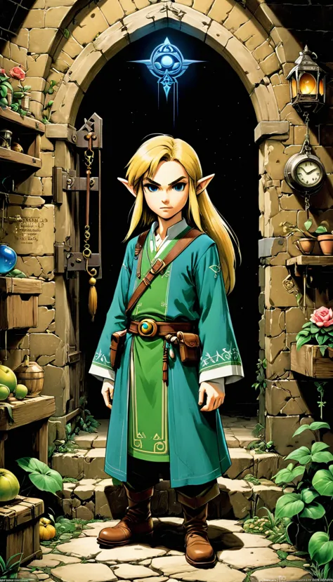 whole body, the legend of zelda game characters, zelda comics, man, zelda character ff, ian mack's style, chen taimei, fashionab...