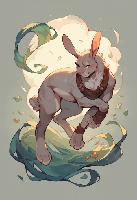 Watership Down, Rabbit Characters, male, pose, sexy, full body, Feral 