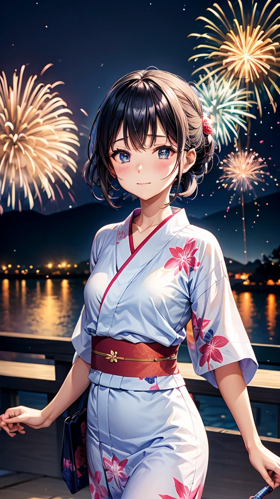 Yukata、feu d&#39;artifice