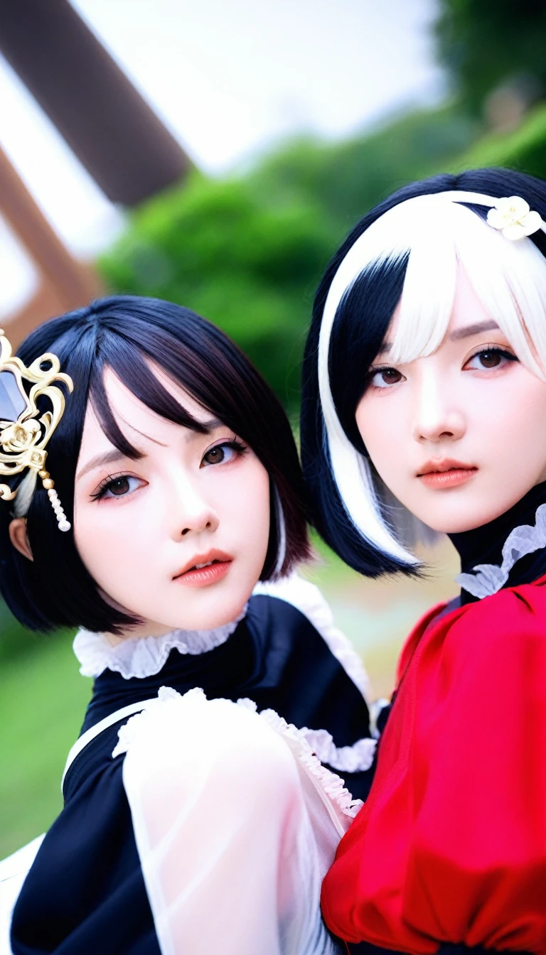 RealのСЕЛФИ、старый:Beautiful cosplay of 2б from Automata、2б takes a selfie、2бのコスプレをした女性のСЕЛФИ、белая кожа、Высокий、Отличный стиль、большая грудь、маленькое лицо、Маленькая голова、จมูกВысокий、красивое лицо、30 years старый、британская женщина、полу-английский、старый:2б&#39;Черный костюм из Automata、стильный фон、Светлый фон、Размытие фона、фантазияな都市を背景に、знак мира、((2бのСЕЛФИ))、((Фокус-зум))、((Улучшение лица))、Стрельба под диагональным углом、шедевр、คุณภาพВысокийสุด、ความละเอียดВысокий、コスプレイヤーのСЕЛФИ、СЕЛФИ、профессиональная фотомодель、фантазия、Смотря на аудиторию、сердитое выражение、Косплей Макияж、Реальные косплей-фотографии、Классные и красивые фотографии、Окутанный мягким белым светом、Хорошо выглядите