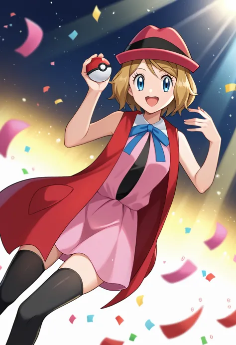 score_9, score_8_up, score_7_up, source_anime, rating_safe, break serena \(pokemon\), 1girl, blue eyes, eyelashes, short hair, b...