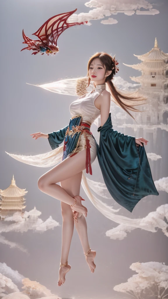 1 girl,，pagoda，cloud，wet，，Mature，Plum Botham，Big breasts and thin waist，Dragon Method， Solitary，Open your legs，（The eyes are beautifully and meticulously depicted），（Extremely detailed，masterpiece，）Facing the camera，high resolution，Extremely detailed），Smile，Exposing breasts，Exposing genitals， Convex，Legs open，性感Convex显，Camel toe，color，frowned upon，front，Correct anatomy，Delicate face, Exquisite eyes，温暖的Smile，thick lips，Lengthen the eyes，Charming eyes，（The eyes are beautifully and meticulously depicted），Snow-white skin，Mature，Red lips（Very refined），Extremely detailed，masterpiece，））laugh out loud，open mouth，barefoot，No shoes），（Very detailed CG unity 8 thousand wallpaper），best quality，Light，Detailed background，美丽Exquisite eyes，smart student，black eyes，Snow-white skin，Red lips（Very refined），（The eyes are beautifully and meticulously depicted），Extremely detailed，masterpiece，））Facing the camera，high resolution，Extremely detailed）