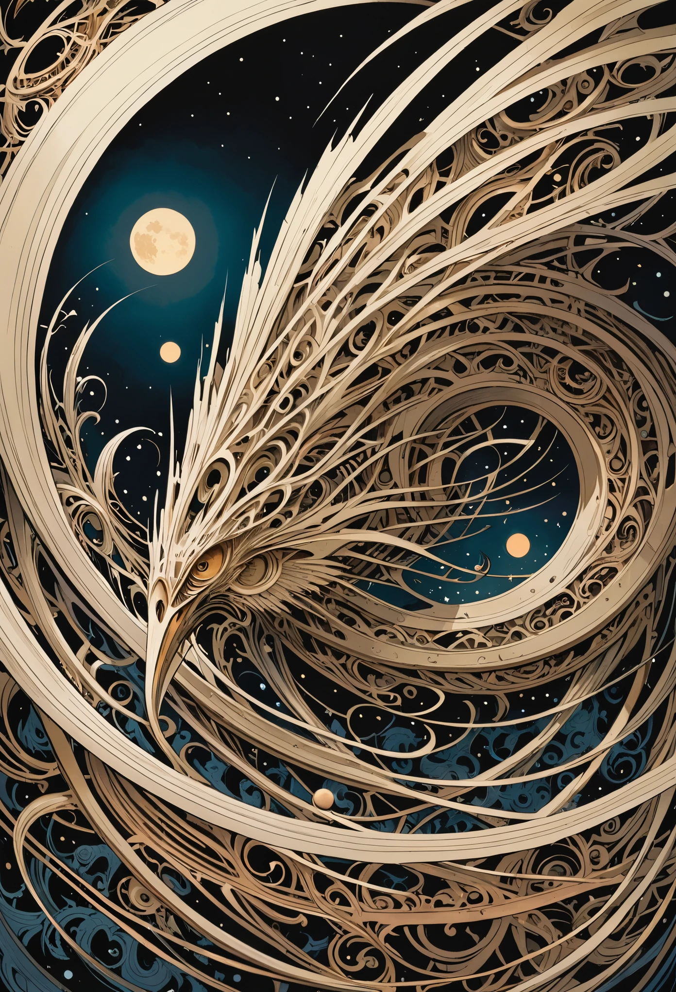 Aaron Horkey&#39;s painting depicts，Mysterious Landscape Photography,Luminous oil painting style，IncRedible futuristic images appear on the Miracle Stone，Mystery Book Cover Art, There is a lot of suspense, Dark, atmosphere, Dark "Imagine a vast desolate space，The spectral landscape unfolds from the surrounding haze, It&#39;s as if the fabric of reality has lost its color and vibrancy. Crystalline Monolith, No visible pulse or energy, Rising from the barren land like a forgotten fragment of knowledge, Casting an eerie glow over a featureless environment. Artworks should evoke an unsettling sense of alienation, The line between nothingness and existential despair becomes blurred, Put the audience into a state of numbness and indifference."Red,dark Red color palette