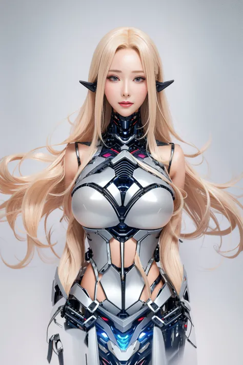 outstanding，super detail, high detail, high quality, best quality, high resolution，1 female robot，beautiful female robot,beautif...