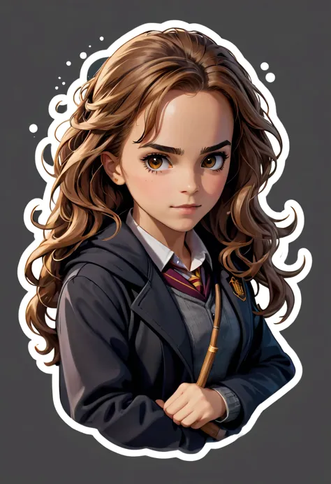 Simple and professional stickers,Hermione Granger , logos and preferably on a transparent background.