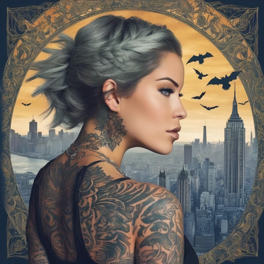 Laurence Bedard, a gritty detective adorned with intricate tattoos, haunted by the shadows of the city, uncovers a hidden world of magic and mystery