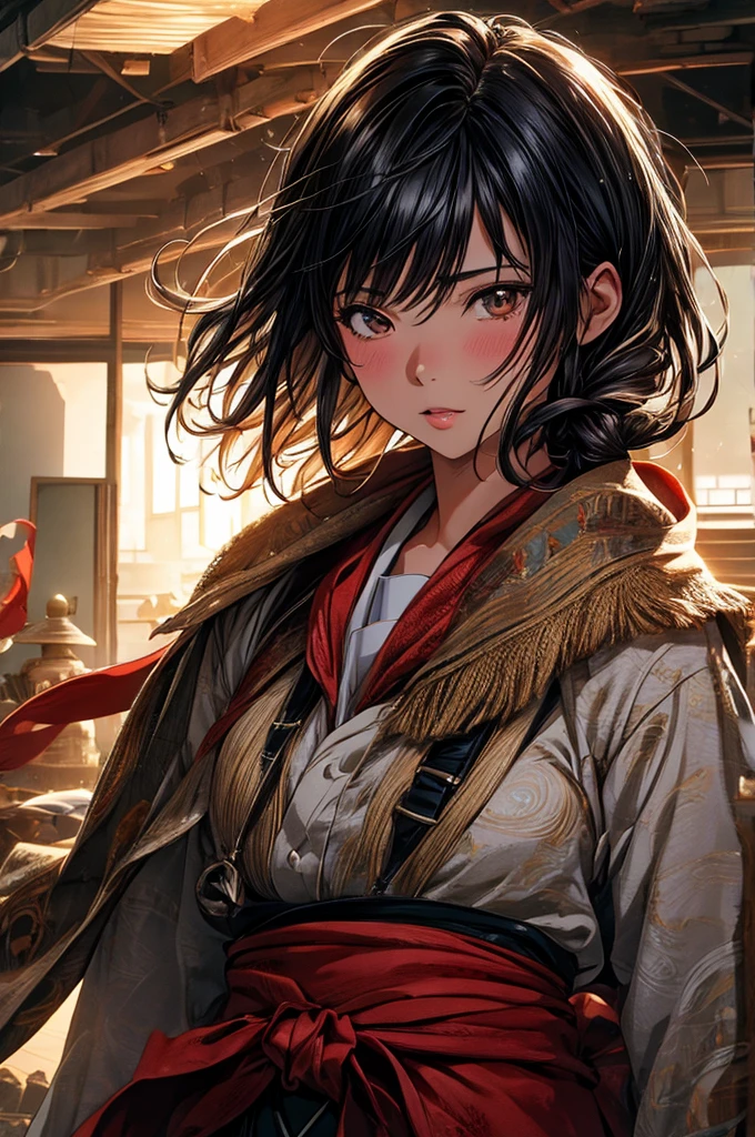 One girl, alone, Chizuru, See more KatsumiStyle, High resolution, High resolution, (((Highest quality, masterpiece))), Ultra-detailed illustrations, [Highly detailed face], (Cowboy Shot)