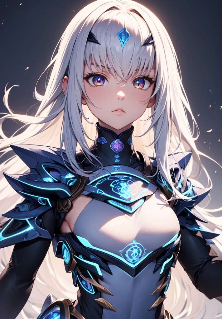 Melusina, Melusina, (Brown eyes:1.5), long hair, White hair, side locks, (small chest:1.2),
Armor BREAK, dress blindado, dress negro, gloves negros, blue armor, dress azul, peto, dress, sashes, gloves, mask, shoulder pads, dress corto, shoulder armor,
REST looking at the viewer,
REST outdoors,
BREAK (Masterpiece:1.2), Best Quality, high resolution, unity 8k wallpaper, (illustration:0.8), (Beautiful detailed eyes:1.6), extremely detailed face, perfect lighting, Extremely detailed CG, (perfect hands, perfect anatomy),