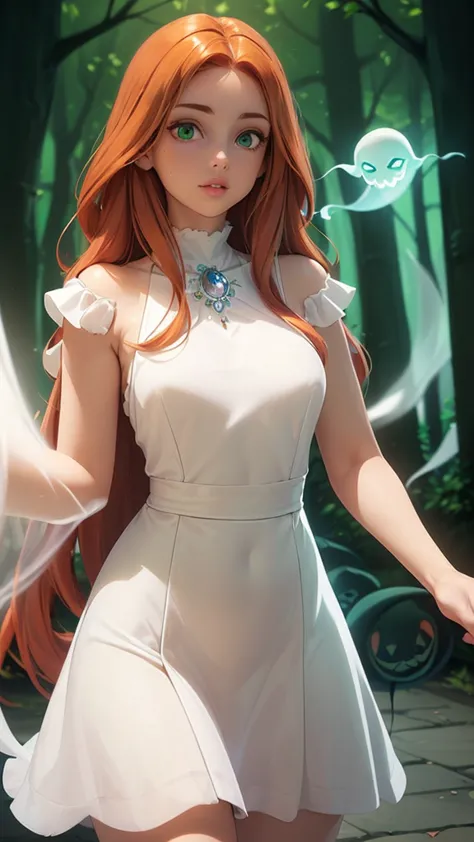 ((masterpiece)) ((high quality)) ((perfect face)) ((beautiful)) ((small breasts)) ((wide hips)) ((narrow waist)) ((auburn hair))...