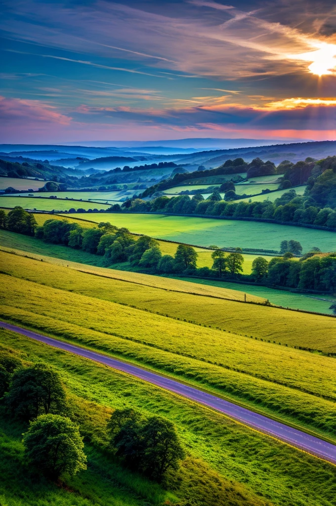 Ursprüngliche Landschaft，Himmel und Wolken，Tyndall-Effekt，eine Landstraße，Bunter Heißluftballon，Tyndall-Effekt，Tyndall-Effekt，hochwertige Desktop-Hintergrundbilder, Grüner Wald, Detaillierte Feldeigenschaften, wunderschöne englische Landschaft, atemberaubende Landschaft, Hügellandschaft, Landschaft Tapete, Üppige Landschaft, Grüne Wälder, atemberaubende Landschaft, grüne Felder im Hintergrund, Hochwertige Tapeten, Schöne Tapeten，ultrahohe Qualität，Ultra HD，ultrahohe Auflösung