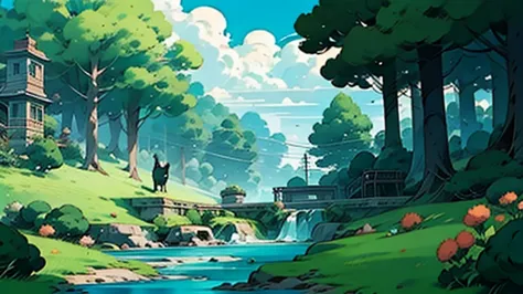 lo fi  cozy wallpapers, lofi cats and plants, cute stream overlay, relaxing and afternoon ambience wallpapers