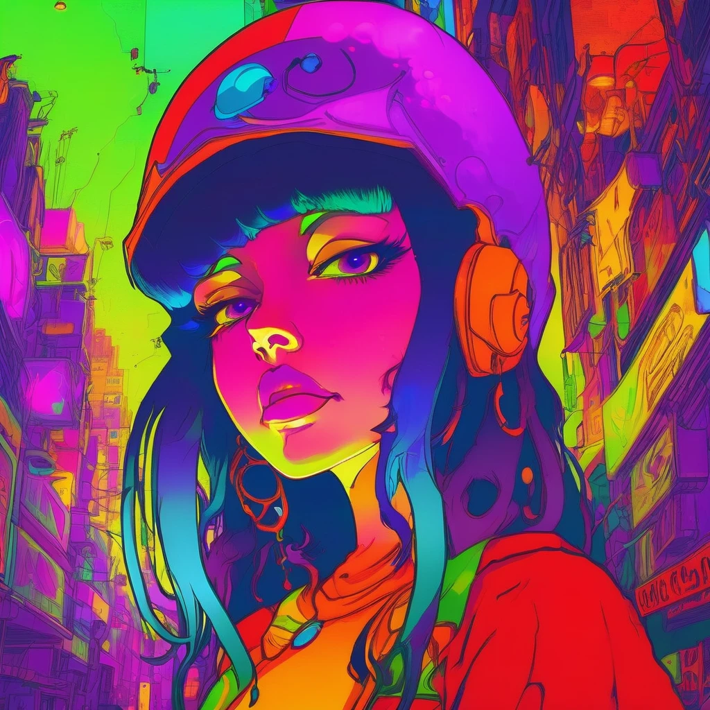 portrait | wide angle shot of eyes off to one side of frame, devil girl, demon, long long hair, looking off in distance ::8 style | daydreampunk with glowing skin and eyes, styled in headdress, beautiful evil, she is dripping in neon warm neon lights, very colorful yellow, red, green, orange, glowing ::8 background | cyberpunki alley, vivid neon wonderland, sparkles, particles, blue, green, purple ::7 parameters | rule of thirds, golden ratio, assymetric composition, hyper- maximalist, octane render, photorealism, cinematic realism, unreal engine, 8k