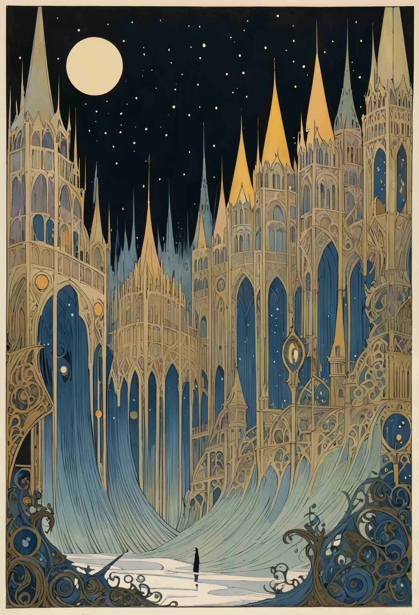 Ringwraiths in a Sleeping Town，Dorothy Lassrop (Dorothy Lathrop) absorb，Aaron Horkey&#39;s painting depicts，神秘风景absorb影,Luminous oil painting style，IncRedible futuristic images appear on the Miracle Stone， There is a lot of suspense, Dark, atmosphere, Dark "Imagine a vast desolate space，The spectral landscape unfolds from the surrounding haze, It&#39;s as if the fabric of reality has lost its color and vibrancy. Crystalline Monolith, No visible pulse or energy, Rising from the barren land like a forgotten fragment of knowledge, Casting an eerie glow over a featureless environment. Artworks should evoke an unsettling sense of alienation, The line between nothingness and existential despair becomes blurred, Put the audience into a state of numbness and indifference."Red,dark Red color palette