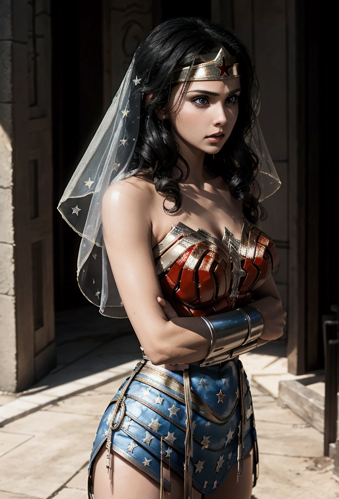 Wonder Woman mit muslimischem Schleier