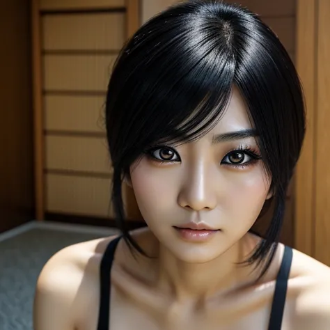 1 japanese woman, Asian eyes, pretty face, 30 years old, Ultra detailed face and eyes, hyperrealistic, realistic representation,...