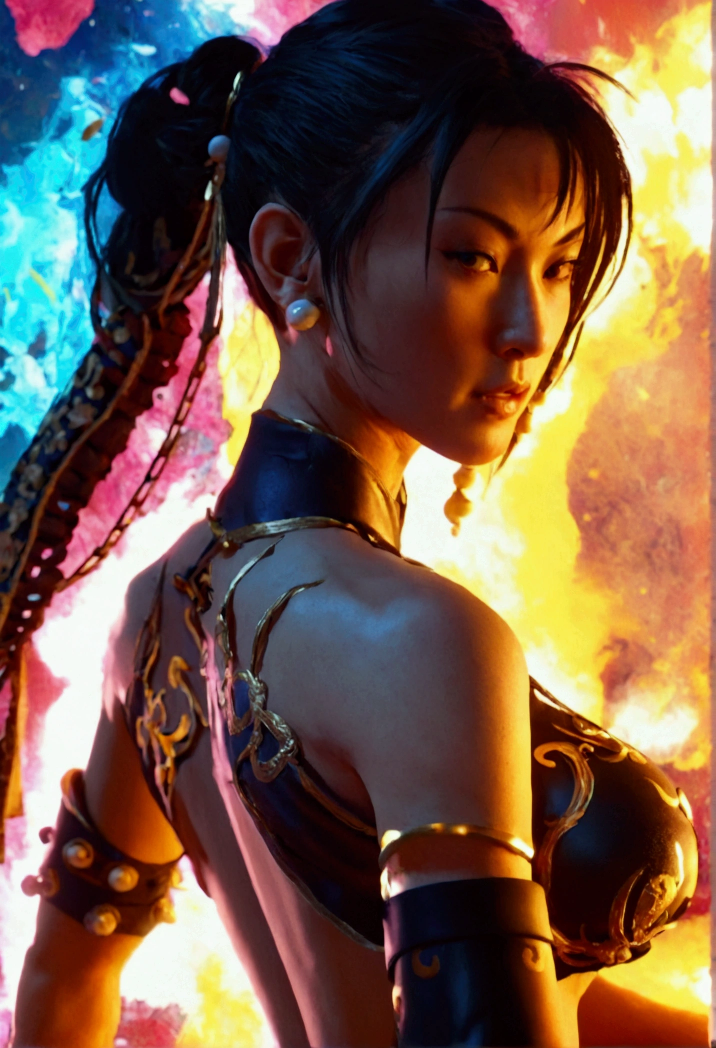 Chun-li, nackt 