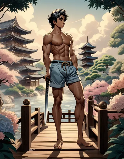 anime+hentai+yaoi style pastel color palette, symmetrical composition, ultra-detailed artistic style, oil painting, full body, p...