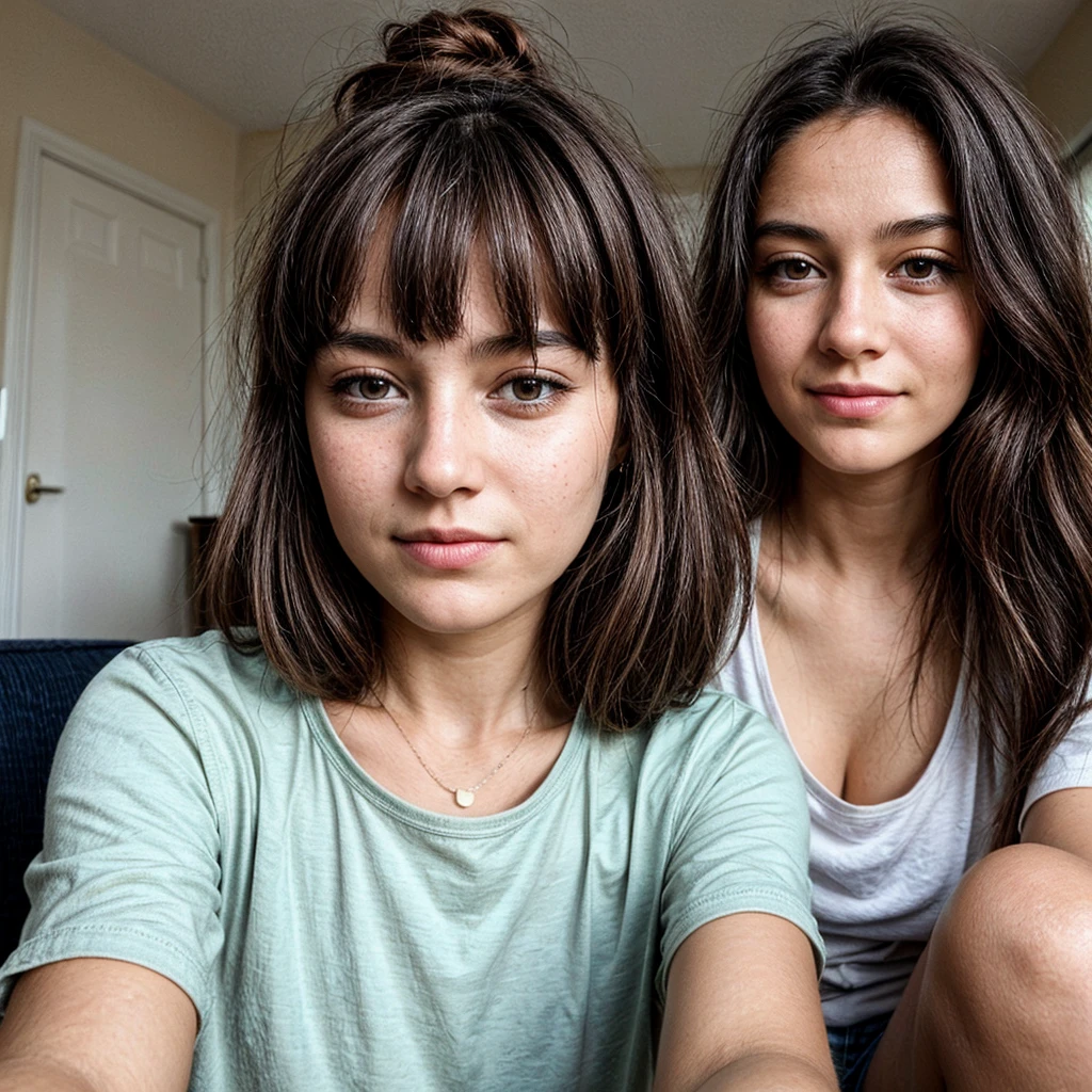 Une fille qui fait un selfie 