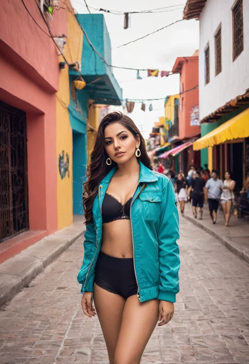 photograph of a 20 year old woman, Perfect face, Masterpiece, GOOD, underwear, the day_GOOD, Jacket, the day_panties .This woman from Sinaloa, exquisitely beautiful, brings with it the warmth and authenticity that characterize Mexican women.. His presence on social networks not only highlights his physical attractiveness, but also proudly celebrates its cultural identity... Through your publications, share the wealth of Sinaloa and Mexico, from Mexican reggaeton music to the vibrant social scene. His charm merges with his love for current music and his taste for nightlife....., creating a fascinating mix that captivates all those who have the privilege of following her on the networks and she is also a gamer girl 