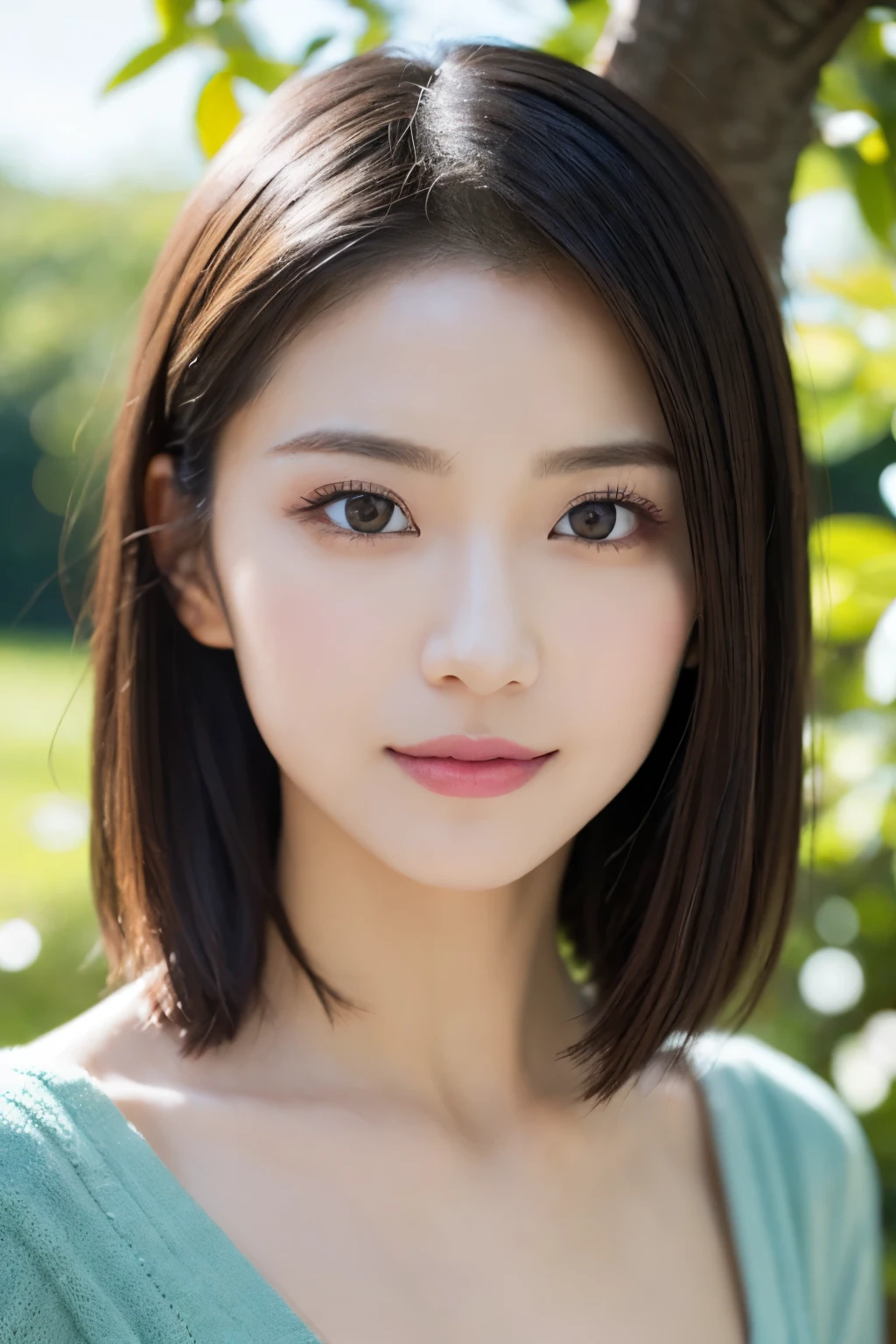 One Girl, (Naked Women:1.4), ((No underwear:1.4))、((Beautiful girl pushed down:1.3))、Beautiful Japanese actresses,((A beautiful face with precision:1.3))、((Face with bright make-up:1.4))、(RAW Photos, Highest quality), (Realistic, Realistic:1.4), (Tabletop), 
Very delicate and beautiful, Very detailed, 2k wallpaper, wonderful, In detail, Very detailed CG Unity 8K 壁紙, Very detailedな, High resolution, 
Soft Light, Beautiful detailed girl, Very detailed目と顔, Beautiful and detailed nose, Beautiful attention to detail, Cinema Lighting, 
Midsummer highland scenery, Sunshine is shining, Green tree々, The sunlight is very bright,
Perfect Anatomy, Slender body, small, short hair, smile