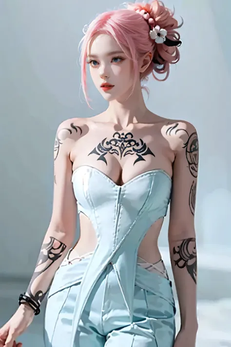 (Chest puffing pose),(Random Hairstyles),(Best image quality,(8K),Ultra-realistic,最high quality, high quality, High resolution, ...