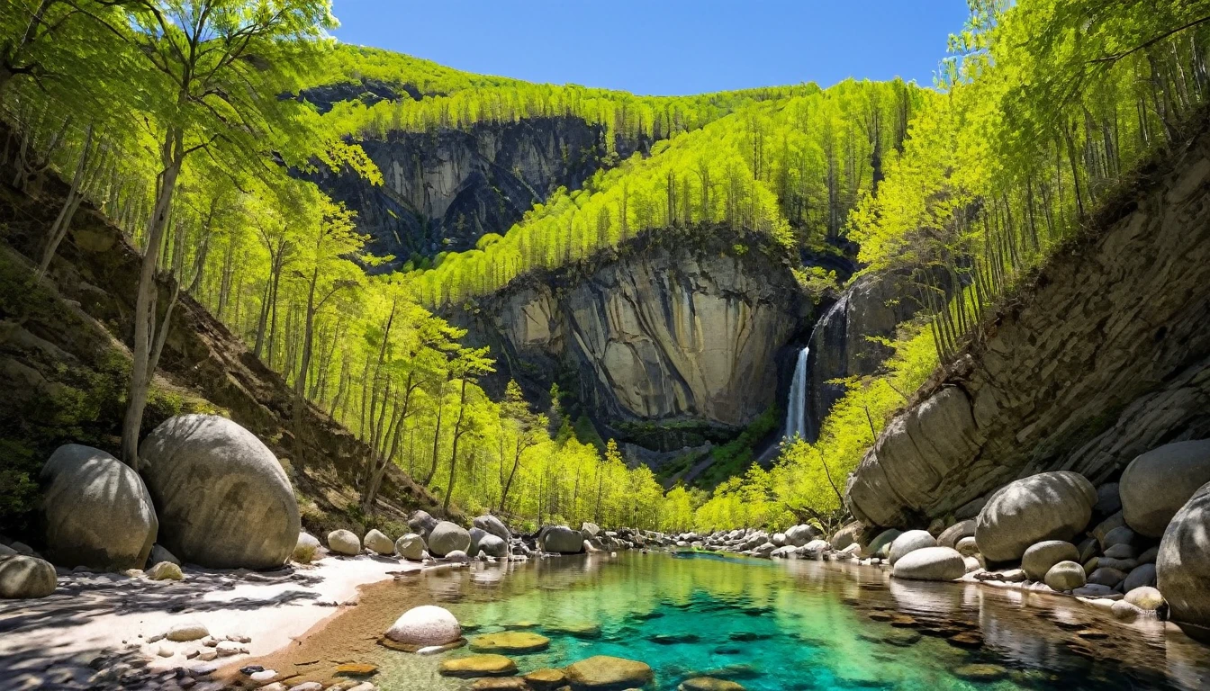 vallée de montagne cachée 