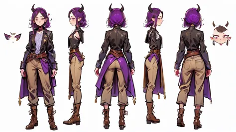 (masterpiece, best quality), detailed, 1 Girl, ((Character Concept Art)), ((Character Design Sheet, Same role, front, side, Back...
