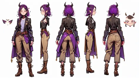 (masterpiece, best quality), detailed, 1 girl, ((character concept art)), ((character design sheet, same role, front, side, back...