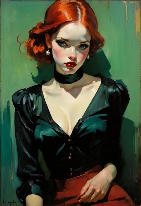 malcolm liepke&#39;s painting depicts a sexy illustration of an elegant samurai, the beauty of riot games concept art, weird, mo...