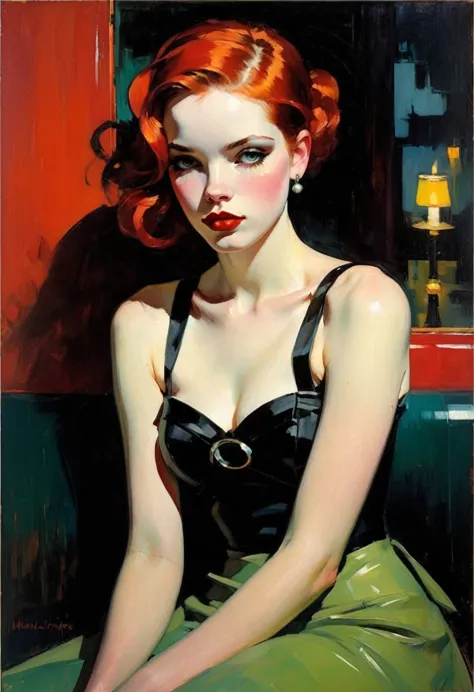 malcolm liepke&#39;s painting depicts a sexy illustration of an elegant samurai, the beauty of riot games concept art, weird, mo...