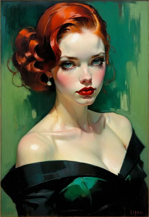 malcolm liepke&#39;s painting depicts a sexy illustration of an elegant samurai, the beauty of riot games concept art, weird, mo...