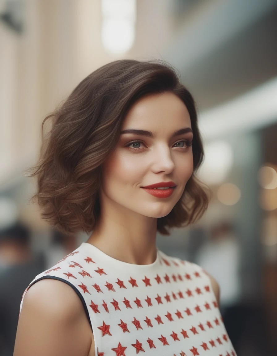 cinematic photo an exquisite portrait photograph, 85mm medium format photo of  (((ohwx woman))) with a classic haircut   . 35mm photograph, film, bokeh, professional, 4k, highly detailed