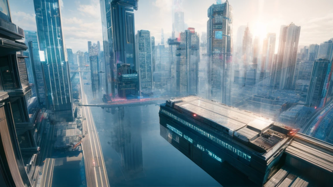 (Best quality,4K,8K,A high resolution,Masterpiece:1.2),Ultra-detailed,(Realistic,Photorealistic,photo-realistic:1.37),Futuristic floating city,Futuristic technology,Huge urban high-tech tablet platform,Airship,Floating in the sky,Futuristic city,Small airships around,High-tech hemispherical platform,Colorful lights,Advanced architecture,modernn architecture,skyscrapper,Access the cloud,Scenic beauty,view over city,Impressive design,Blend seamlessly with nature,energetic and vibrant atmosphere,Futuristic transportation system,Parking is suspended,Transparent path,Lush greenery,Sky gardens,cascading waterfalls,Magnificent skyline,reflections on the water,Sparkling river,Architectural innovation,futuristic skyscrapers,Transparent dome,The shape of the building is unusual,Elevated walkway,Impressive skyline,Glowing lights,Futuristic technology,Minimalist design,Scenic spots,Panoramic view,Cloud Piercing Tower,Vibrant colors,epic sunrise,epic sunset,Dazzling light display,magical ambiance,The future city,Urban Utopia,LuxuryLifestyle,Innovative energy,sustainable development,Smart city technology,Advanced infrastructure,Tranquil atmosphere,Nature and technology live in harmony,Awesome cityscape,Unprecedented urban planning,Architecture connects seamlessly with nature,High-tech metropolis,A cutting-edge engineering marvel,The future of urban living,Visionary architectural concept,Energy-efficient buildings,Harmony with the environment,A city floating above the clouds,Utopian dreams become reality,The possibilities are endless,State-of-the-art transportation network,Green energy integration,Innovative materials,Impressive holographic display,Advanced communication system,Breathtaking aerial view,Quiet and peaceful environment,Modernist aesthetics,Ethereal beauty