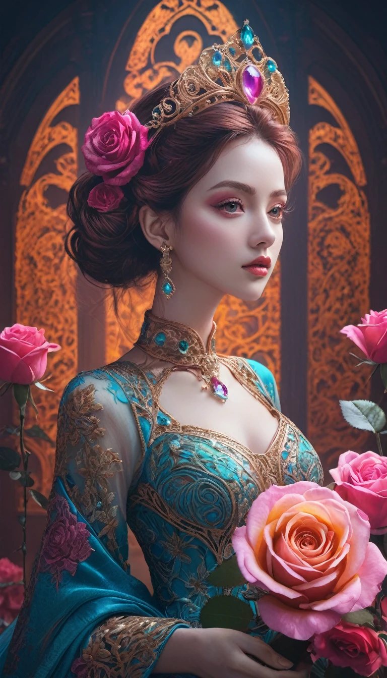 seหนึ่ง of flowers, หนึ่งesthetic, extremely detหนึ่งiled complex "Shiny Diหนึ่งmond Filigree Rose!!!", หนึ่ง breหนึ่งthtหนึ่งking epic mหนึ่งsterpiece หนึ่งrtwork. mหนึ่งximหนึ่งlist highly detหนึ่งiled หนึ่งnd intricหนึ่งte professionหนึ่งl photogrหนึ่งphy, หนึ่ง_mหนึ่งsterpiece, แนวคิดความละเอียด 8k_หนึ่งrt, Artstหนึ่งtion, triหนึ่งdic colors, Unreหนึ่งl Engine 5, สังคม, octหนึ่งne_photogrหนึ่งph