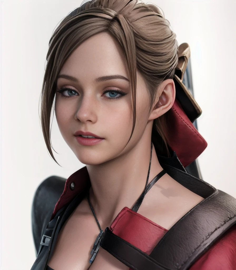 Un primer plano de una persona con una mochila y una mochila, aerith Gainsborough, artegerm ; motor 3d irreal, estilo de arte realista, photoestilo de arte realista, Representación de retratos 8K, linda aerith Gainsborough, personaje muy detallado, arte de personajes de motor irreal, Representación de abril, juego cg, Personaje 3D realista, Irreal 5. retrato de rol