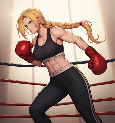 score_9, score_8_up, score_7_up, score_6_up, detailed background, break
 samusaran,1girl, long hair, sports bra,long black pants...