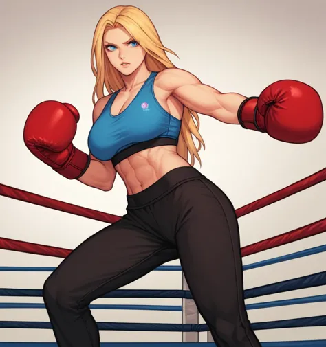 score_9, score_8_up, score_7_up, score_6_up, detailed background, break
 samusaran,1girl, long hair, sports bra,long black pants...