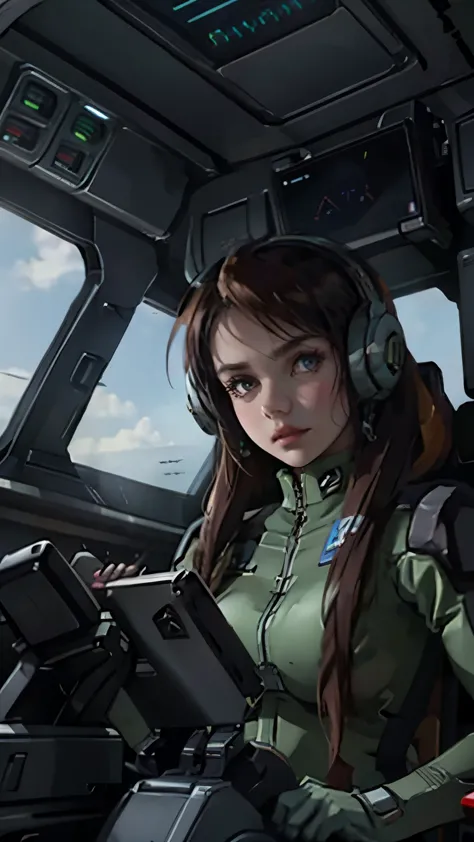 Urop、Muzu Cockpit、22 years old、woman、Zeon Pilot