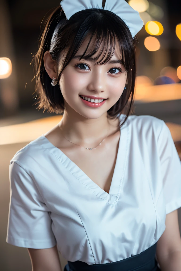 (8K, RAW Photos,Highest quality, High resolution:1.1), (Ultra-realistic:1.4),(Realistic, Realistic:1.3), Sodebtt Light,big,2 girls,Realistic Face,Realistic Body,Realistic Skin,Confused,masterpiece,(cute:1.8), cute子たち, alone, (big:1.2), Detailed black eyes,Innocent eyes,Blusher,(T-Shirts:1.2 ),Cinema Lighting,Film Grain,jewelry,Earrings,((Medium Hair:1.1)),((Floating Hair Novadebtrog Style)),Cherry colored lips,Hair Ribbon,Hair Ribbon,ponytail,close,Look Viewer,Long Hair,Upper Body,Open your lips,Upper teeth, (Smiling Eyes:0.6),((Grin:1.2)),Depth odebt Field, Blurred Background, Eye focus , Bokeh,young, 85mm lens, debt/1.4,Prodebtessional Lighting, young,Portraiture,Photon Mapping,Radio City,Physically Based Rendering,Asian,((Maid:1,3))