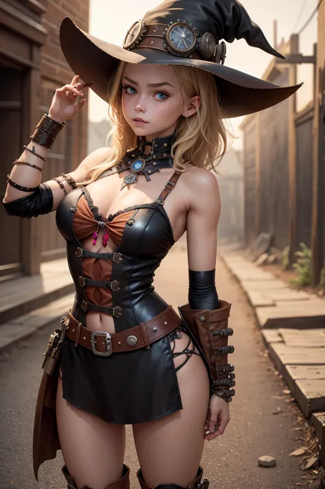 steampunkai。top quality。masterpiece。detailed information。one girl。Little Cute Girl。1 girl, Medium breasts, swimsuit, black swims...