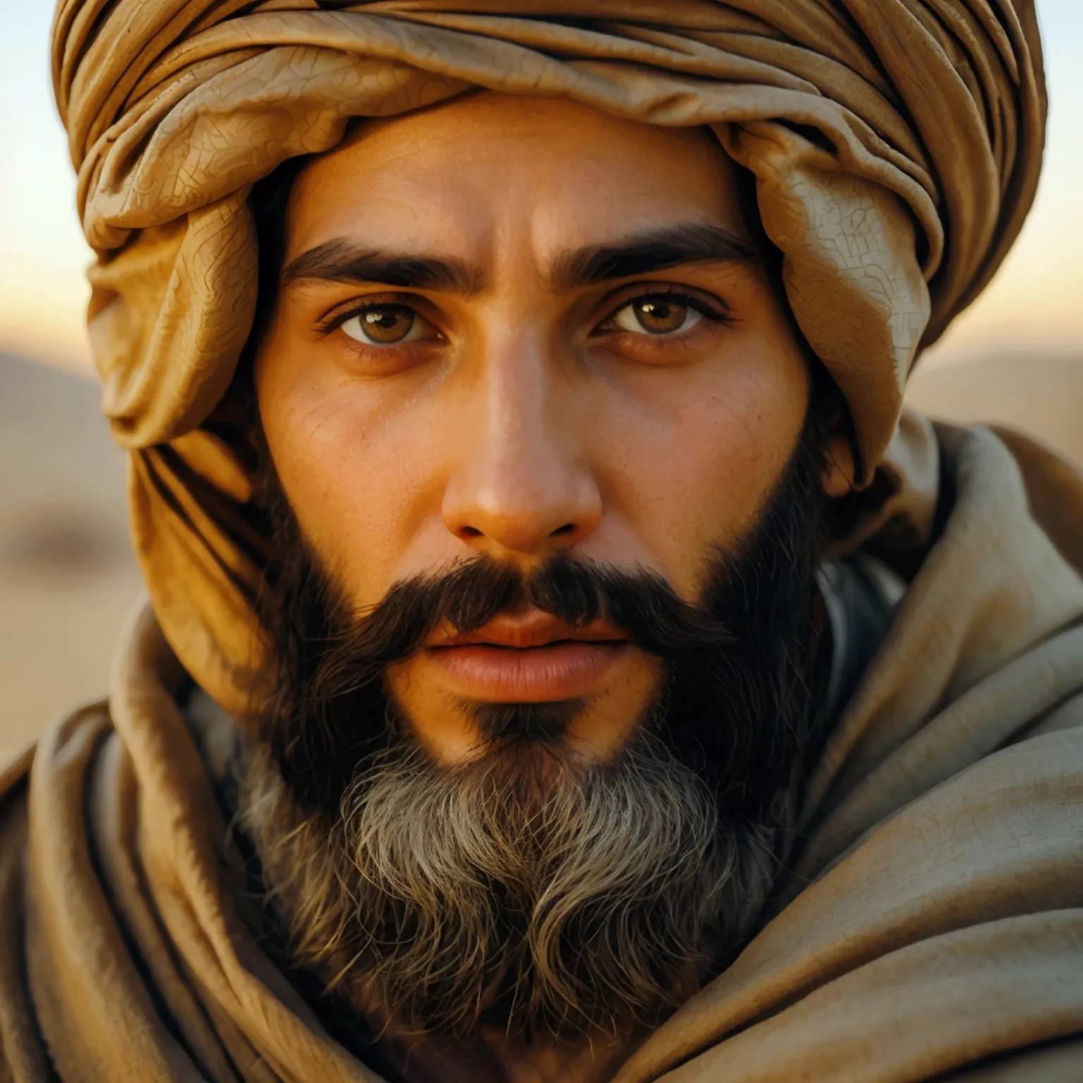 a jewish man in biblical times, abraham, freeing his people, jewish men and women, detailed portrait, beautiful detailed eyes, b...