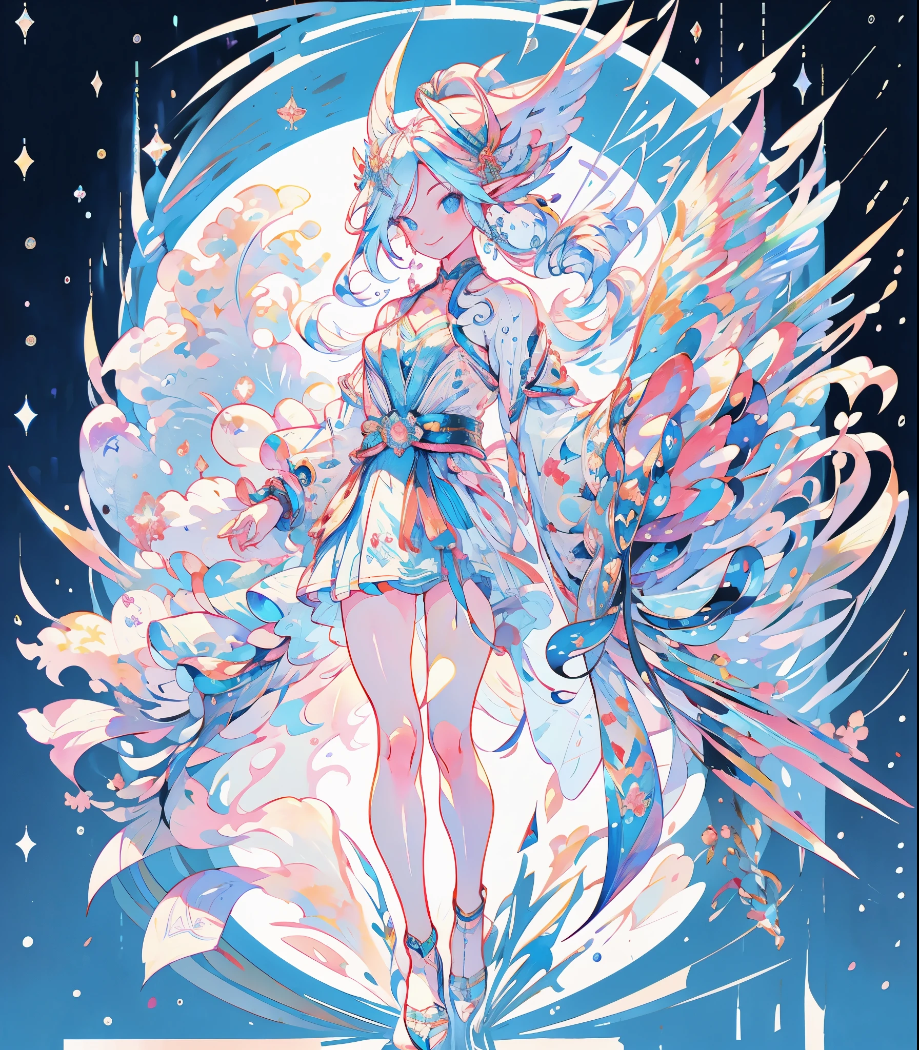 masterpiece, super high quality, ( Highly detailed original illustration),ice elf, Medium length elven ears, Pointed Ears,Around the ice, Frosty Theme,( 輝く黄Farbeい目:1.2), A light, cold smile, Arrogant look, Sexy Russian costume, blue crystal jewelry, Ice blue glowing tattoo,detailed,Realistic,4K High Definition,Study Map,masterpiece,Highest quality,Official Art,figure,Clear lines,(nice_Farbe),Perfect composition,Fantasy,Concentration,Front facing