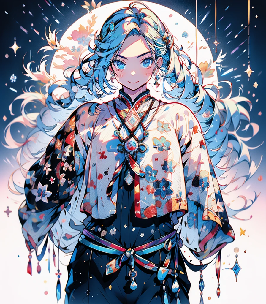 masterpiece, super high quality, ( 非常にdetailedなオリジナルイラスト),Ice Princess,Around the ice, Frosty Theme,( 輝く黄colorい目:1.2), A light, cold smile, Arrogant look, Sexy Russian costume, blue crystal jewelry, Ice blue glowing tattoo,detailed,Realistic,4K High Definition,Mappa Studio,masterpiece,Highest quality,Official Art,figure,Clear lines,(nice_color),Perfect composition,Fantasy,Concentration,Front facing,No text